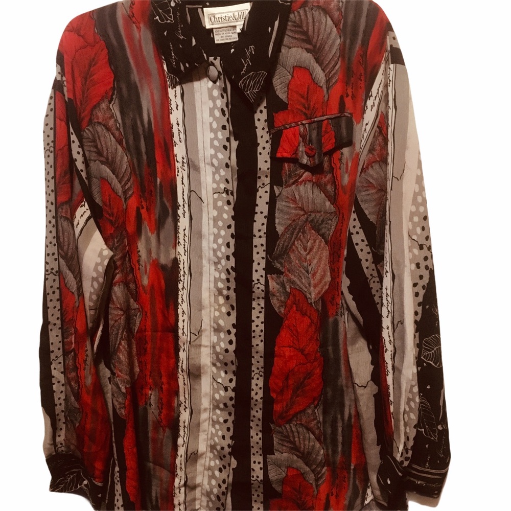 Christie & Jill  Lady Blouse size XL